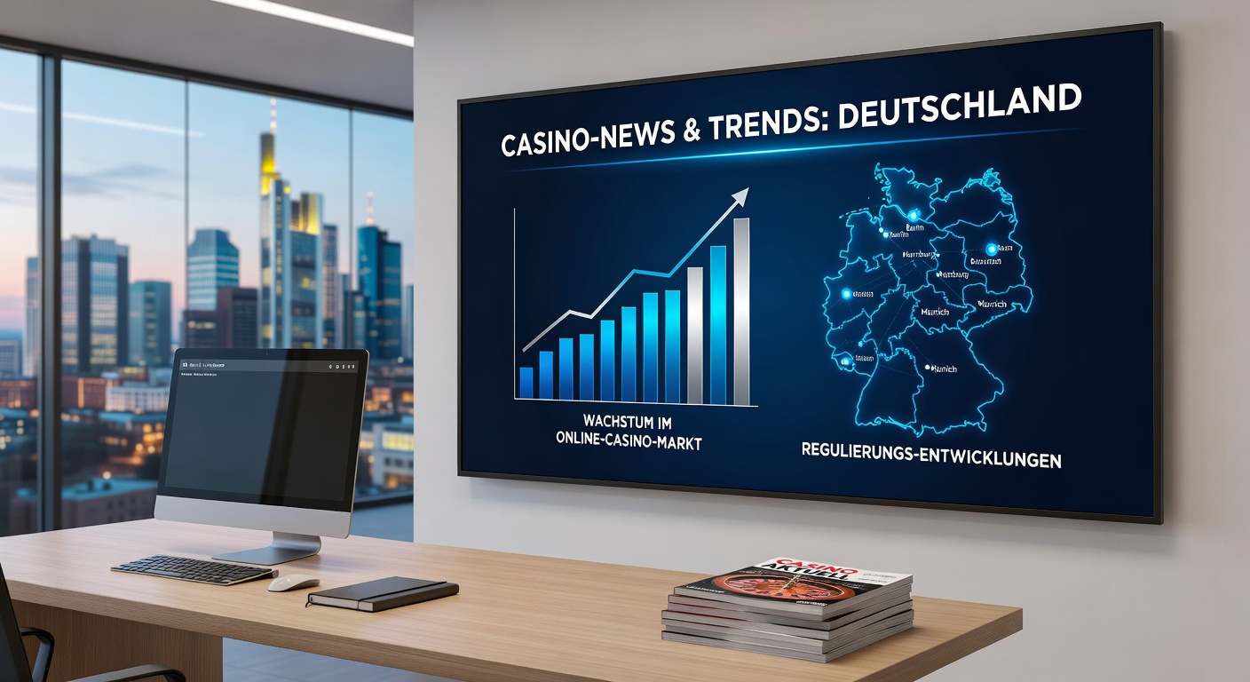 Bild einer belebten Spielbank in Deutschland mit Spielern an Tischen und Automaten, typisch für die staatlich lizenzierten Einrichtungen